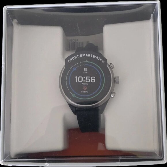 $275 MSRP- Fossil FTW6024 Women's Sport Smartwatch 41mm Aluminum- Open Box - Picture 1 of 5